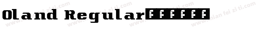 Oland Regular字体转换